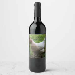 Etiqueta Para Botella De Vino Pokey la gallina