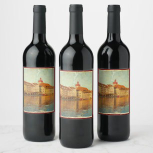 Etiqueta Para Botella De Vino Polaroids from Lucerne