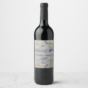 Etiqueta Para Botella De Vino Por siempre dos corazones - un amor