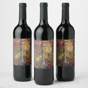 Etiqueta Para Botella De Vino Postal