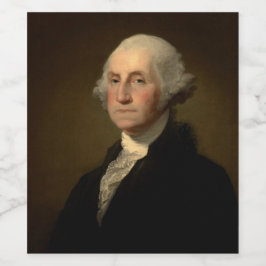 Etiqueta Para Botella De Vino Presidente estadounidense George Washington, Stuar
