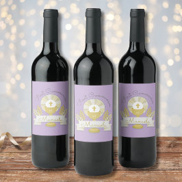 Etiqueta Para Botella De Vino Primera comunión, primera comunión de Lila