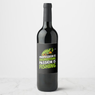 Etiqueta Para Botella De Vino Profesión de ingeniero es ingeniería