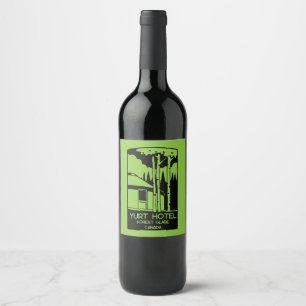 Etiqueta Para Botella De Vino Promoción de Vivienda y Vacaciones en Yurt