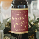 Etiqueta Para Botella De Vino Propuesta de dama de honor para el partido de la n<br><div class="desc">Comenzar la celebración boda con estilo con elegantes etiquetas de botellas de vino de la propuesta de la dama de honor y la de Borgoña. Como vienen en conjuntos de seis, una idea de agregar un nombre personalizado diferente en cada uno es escribir a mano con un lápiz de tinta...</div>