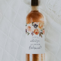Propuesta de la dama de honor Rustic Earth Florals