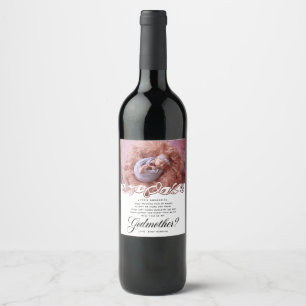 Etiqueta Para Botella De Vino Propuesta elegante de foto de Godwoman