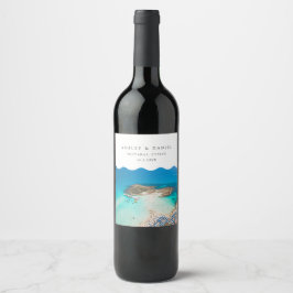 Etiqueta Para Botella De Vino Protaras Beach Cyprus
