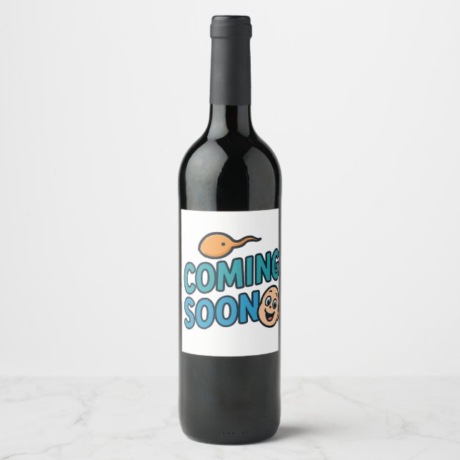 Etiqueta Para Botella De Vino próximamente (Anverso)