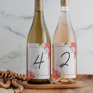 Etiqueta Para Botella De Vino Prueba para ciegos de Rosé Garden