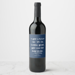 Etiqueta Para Botella De Vino Puedes hacer cualquier cosa inspiradora divertida