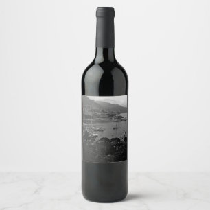 Etiqueta Para Botella De Vino Puerto del Principado de Mónaco Vintage