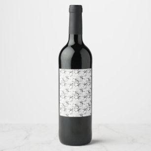 Etiqueta Para Botella De Vino Punto, vaca negra