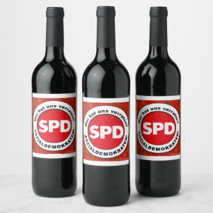 Etiqueta Para Botella De Vino ¿QUIEN nos tiene delatada? Socialdemócrata SPD