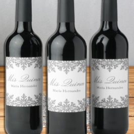 Etiqueta Para Botella De Vino Quinceanera