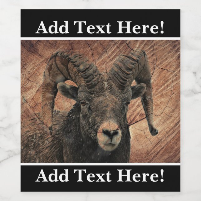 Etiqueta Para Botella De Vino Ram (Etiqueta única)