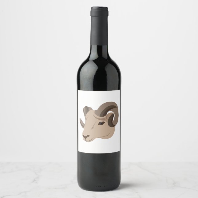 Etiqueta Para Botella De Vino Ram (Anverso)
