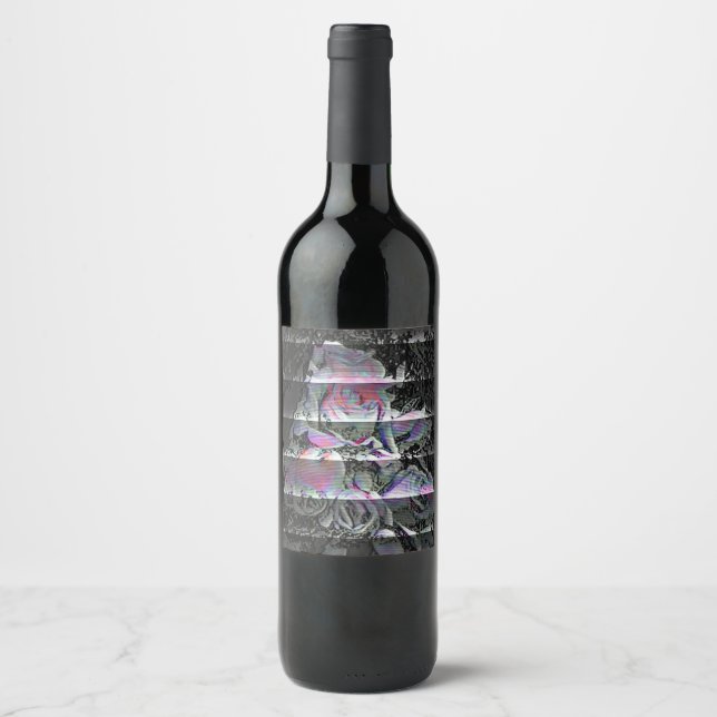 Etiqueta Para Botella De Vino Ramo Techno  (Anverso)