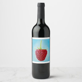 Etiqueta Para Botella De Vino Raspberry