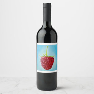 Etiqueta Para Botella De Vino Raspberry