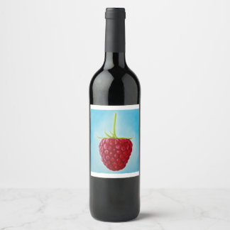 Etiqueta Para Botella De Vino Raspberry