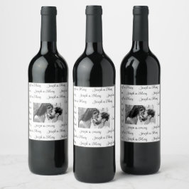 Etiqueta Para Botella De Vino Recuerdos de Boda Decoración de la Mesa de Recepci