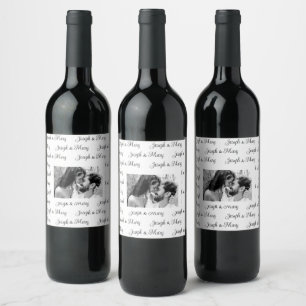 Etiqueta Para Botella De Vino Recuerdos de Boda Decoración de la Mesa de Recepci