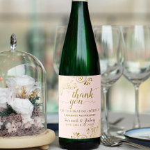 Recuerdos de oro en Rubor Boda Rosado Gracias Moda