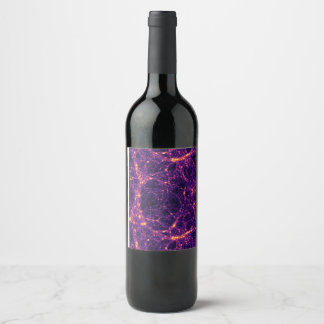 Etiqueta Para Botella De Vino Red Cósmica