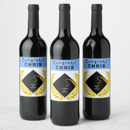 Etiqueta Para Botella De Vino Regalo de fiesta de graduación