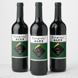 Etiqueta Para Botella De Vino Regalo de fiesta de graduación