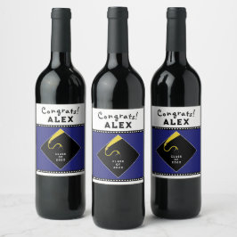 Etiqueta Para Botella De Vino Regalo de fiesta de graduación