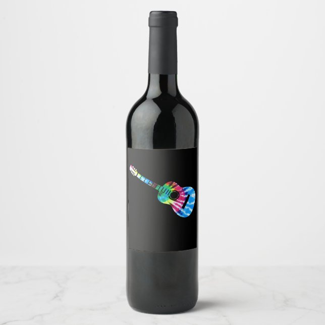 Etiqueta Para Botella De Vino Regalo de guitarristas (Anverso)