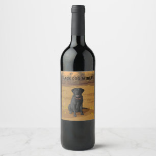 Etiqueta Para Botella De Vino Regalo de Perro Lover de Labrador Negro