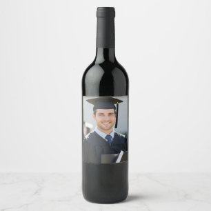 Etiqueta Para Botella De Vino Regalo de recuerdo de foto personalizada de gradua