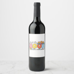Etiqueta Para Botella De Vino Regalo del Día de la Madre No es como la materni