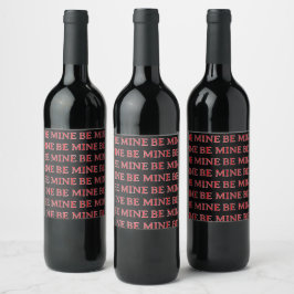 Etiqueta Para Botella De Vino Regalo del Día de San Valentín – Amor Romántico 