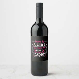 Etiqueta Para Botella De Vino Regalo del Día del Padre   Una niña me llama papá