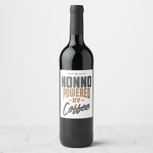 Etiqueta Para Botella De Vino Regalo para Nonno (Anverso)