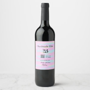 Etiqueta Para Botella De Vino Regalos hechos a mano de negocio pequeño femenino