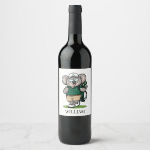 Etiqueta Para Botella De Vino Regalos perfectos de golf para koalas