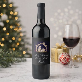 Etiqueta Para Botella De Vino Regalos Personalizados de Vino de Navidad Nativida