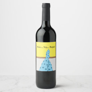 Etiqueta Para Botella De Vino Relajarse Beber Repetir