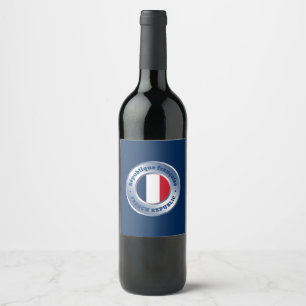 Etiqueta Para Botella De Vino República Francesa