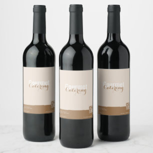 Etiqueta Para Botella De Vino Restauración Gourmet