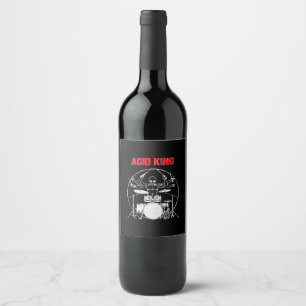 Etiqueta Para Botella De Vino Rey del ácido