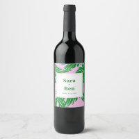 Rosa Preppy + Árbol de palma verde