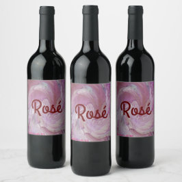 Etiqueta Para Botella De Vino Rosé