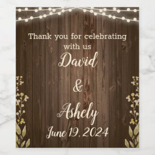 Etiqueta Para Botella De Vino Rústico Salto Vino