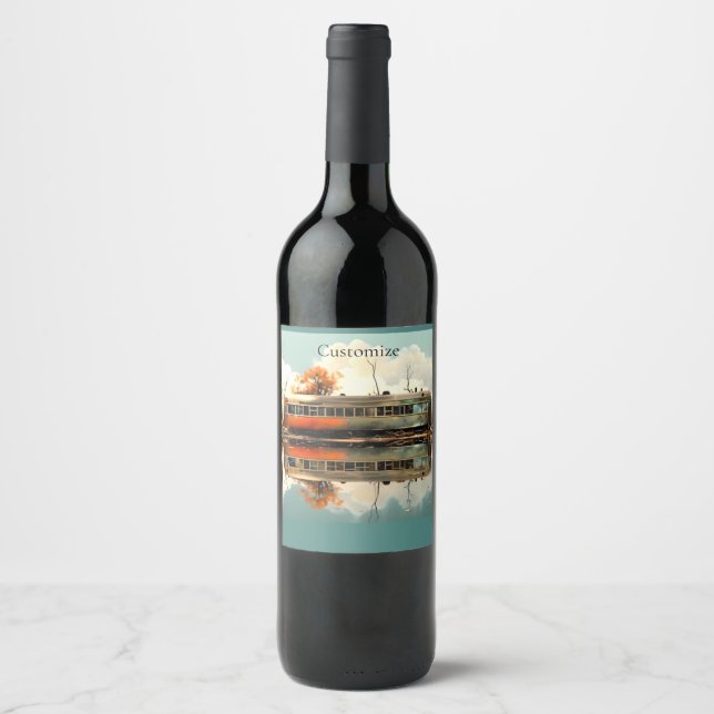 Etiqueta Para Botella De Vino RV Thunder_Cove (Anverso)